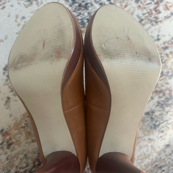 Style & Co Brown Peep Toe Heels - Picture 7 of 8